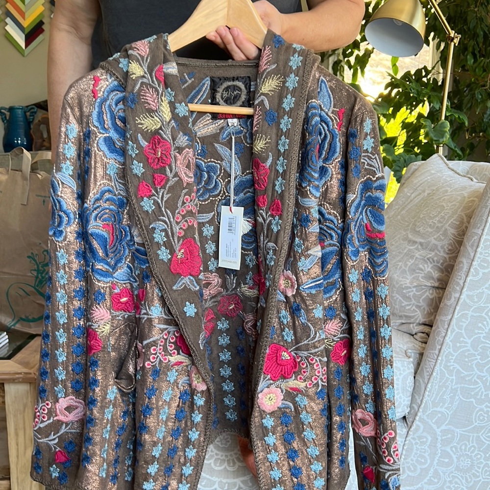 Johnny Was Honig Metallic Hoodie